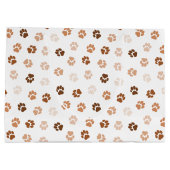 犬が前足で歩く ラージペーパーバッグ (裏面)