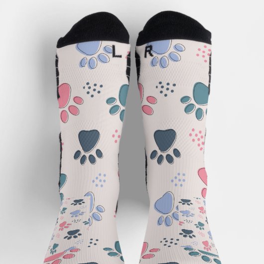 犬が動物のかわいいペットを愛する人のためのペットの足のギフト ソックス (上部)