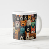 犬が友達最高のに贈る ジャンボコーヒーマグカップ (正面右)