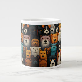 犬が友達最高のに贈る ジャンボコーヒーマグカップ