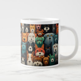 犬が友達最高のに贈る ジャンボコーヒーマグカップ