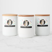 犬が可愛図解入りの、写真付きのい骨をペットで扱う フードラベル (ボトル)