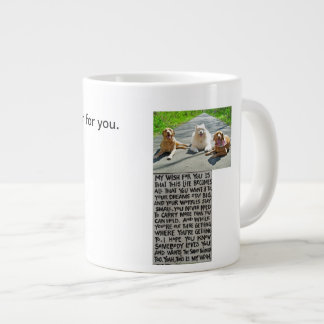 犬が名物のマグカップを欲しがる ジャンボコーヒーマグカップ