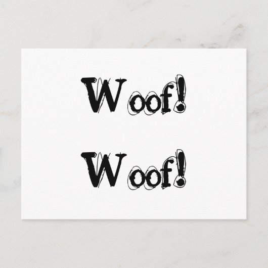犬が吠える苦情 ポストカード (正面)