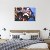 犬が吠える キャンバスプリント (インサイチュ (寝室))