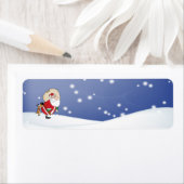 犬が噛むサンタ ラベル (インサイチュ)