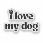 犬が好きだ シール (正面)