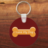 犬が好きだ |ドッグボーン キーホルダー (正面)