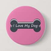 犬が好きだ |ドッグボーン 缶バッジ (正面)