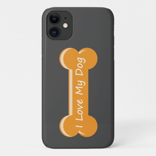 犬が好きだ |ドッグボーン Case-Mate iPhoneケース (裏面)