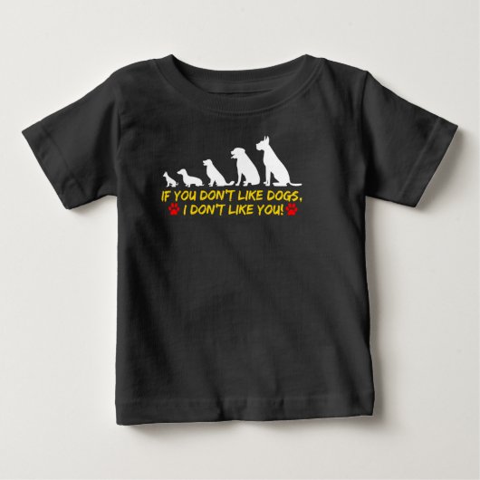 犬が好きだ ベビーTシャツ (正面)