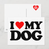 犬が好きだ ポストカード (正面/裏面)