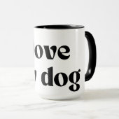 犬が好きだ マグカップ (正面右)