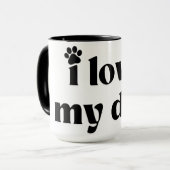 犬が好きだ マグカップ (正面左)