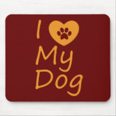 犬が好きだ |犬の恋人 マウスパッド (正面)