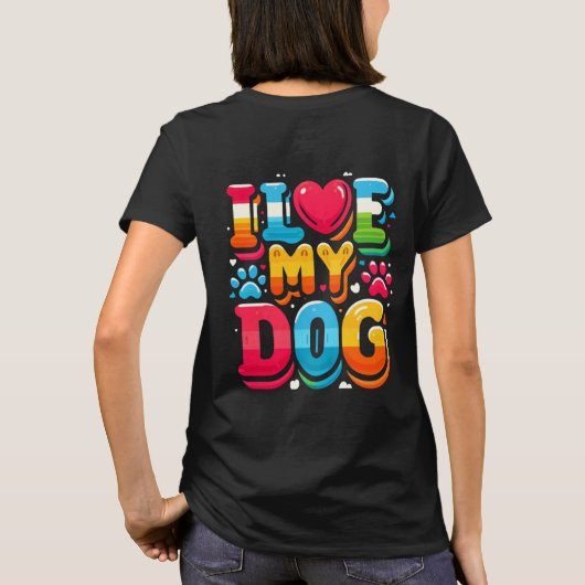 犬が好きだ Tシャツ (裏面)
