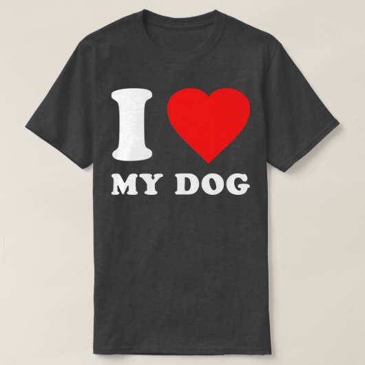 犬が好きだ Tシャツ (デザイン正面)