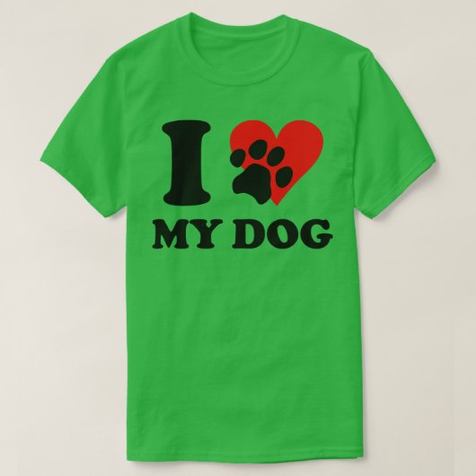 犬が好きだ Tシャツ (デザイン正面)