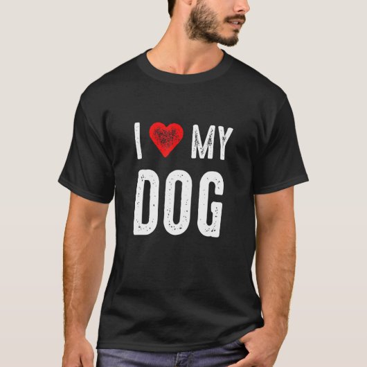 犬が好きだ Tシャツ (正面)