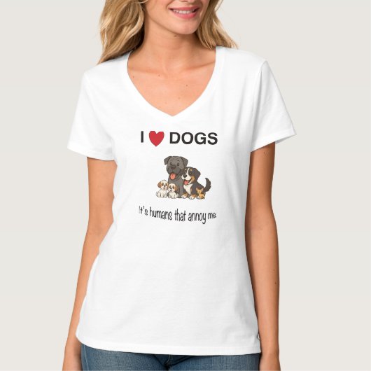 犬が好き Tシャツ (正面)