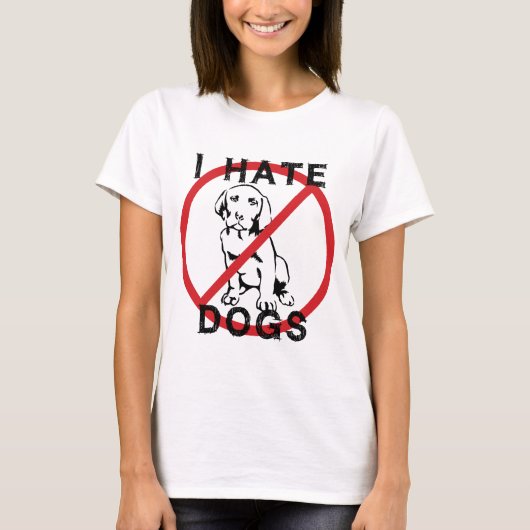 犬が嫌い Tシャツ (正面)