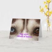 犬が恐れる カード (黄色い花)