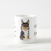 犬が感謝 コーヒーマグカップ (中央)