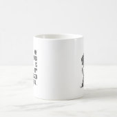 犬が授業計画 Tシャツ デザイン コーヒーマグカップ (中央)