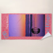 犬が支配する！ ビーチタオル (正面)