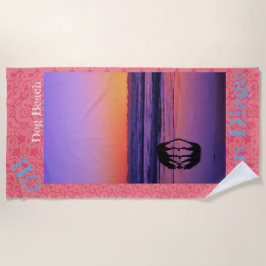 犬が支配する！ ビーチタオル