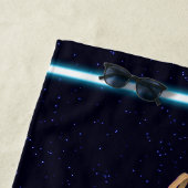 犬が星に群がる ビーチタオル (インサイチュ)