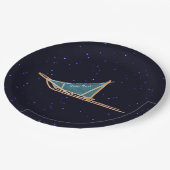 犬が星に群がる ペーパープレート (アングル)