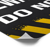 犬が標識に入らないように気を付ける ポスター (角)