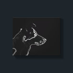 犬が欲しい |黒のデジタルフォトスケッチに白 キャンバスプリント<br><div class="desc">犬が欲しい |ブラックのホワイトデジタルフォトスケッチキャンバス印刷</div>