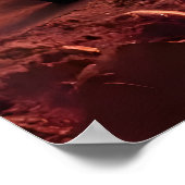 犬が火星に座る | AIアートポスター ポスター (角)