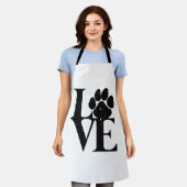 犬が犬を愛する エプロン (着用した状態)