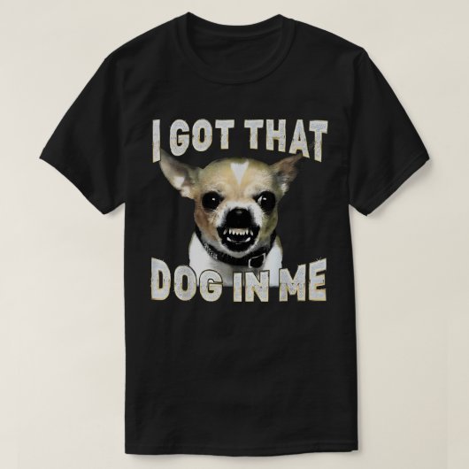犬が私に与えた影響 面白い犬 チワワ 愛好家 Tシャツ (デザイン正面)
