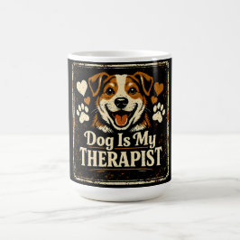 犬が私のセラピスト - ペットのメンタルヘルスラブ コーヒーマグカップ