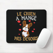 犬が私の宿題を食べちゃった - フランス語の名言 マウスパッド (マウス)