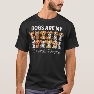 犬が私の最も好きな人 犬のユーモア Tシャツ