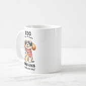 犬が私を幸せにしてくれる コーヒーマグカップ (正面左)