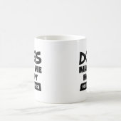 犬が私を幸せにする コーヒーマグカップ (中央)