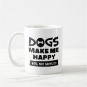 犬が私を幸せにする コーヒーマグカップ (左)