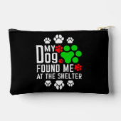 犬が私を避難所の愛犬家で見つけたおもしろい アクセサリーポーチ (裏面)