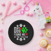 犬が私を避難所の愛犬家で見つけたおもしろい ペーパープレート (パーティー)