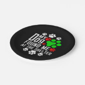 犬が私を避難所の愛犬家で見つけたおもしろい ペーパープレート (アングル)