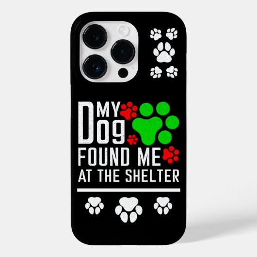 犬が私を避難所の愛犬家で見つけたおもしろい Case-Mate iPhoneケース (裏面)