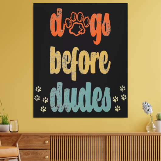 犬が糞をする |犬のオーナー最高ののギフト キャンバスプリント (インサイチュ (リビング))