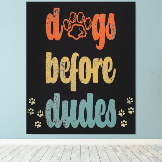 犬が糞をする |犬のオーナー最高ののギフト キャンバスプリント (インサイチュ (ウッドフロア))