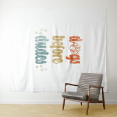 犬が糞をする |犬のオーナー最高ののギフト タペストリー (インサイチュ(横))